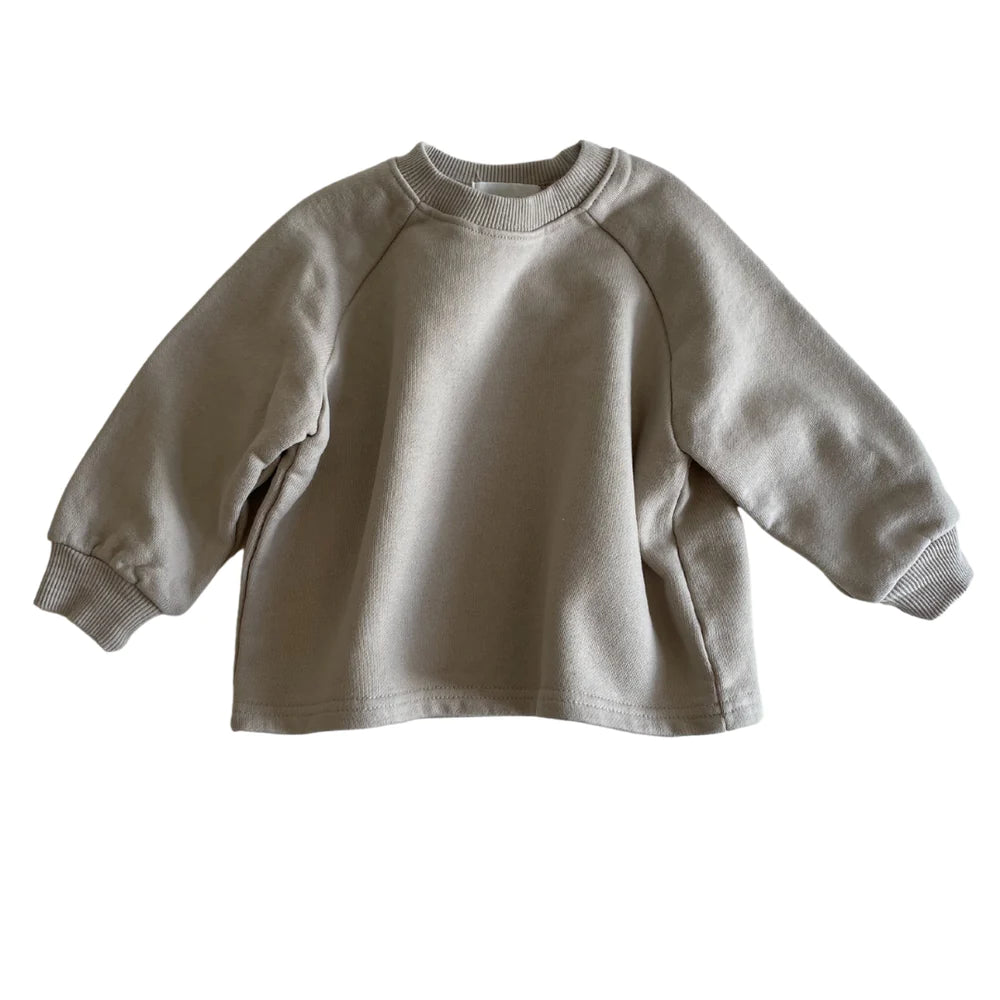 Cotton sweatshirt | green olives