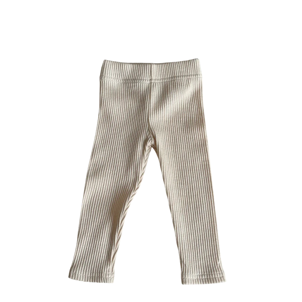 Ribbed legging | cream